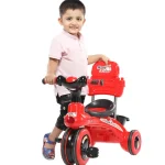 Rock Rider With Backrest 3Y Red & Black