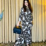 Ivory Noir Chain Pattern Co-Ord Ensemble